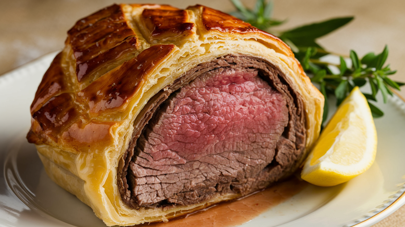 a-medium-shot-of-a-beef-wellington-with-a-golden-b-3JmRzjEBQGm6WPXlJMbUMg-53d0F1GVSIKN8q7qv7gOWg